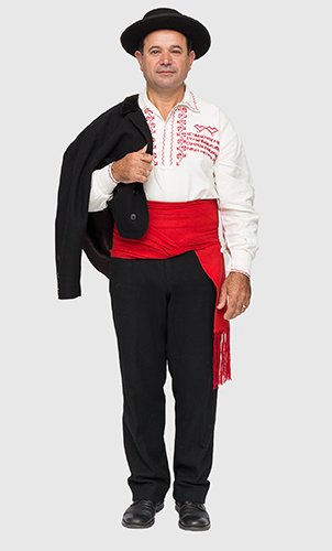 traje luxo grupo danças cantares perre